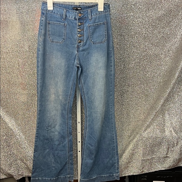 Fashion Nova Denim - Fashion Nova Denim Button-Up Wide Leg Jeans